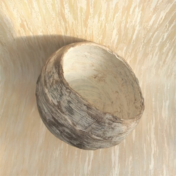 pot boule artisanal pour plantes grasses ou vertes – Image 2