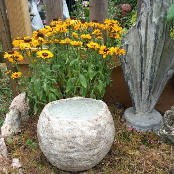Grand pot de jardin ton  pierre – Image 2