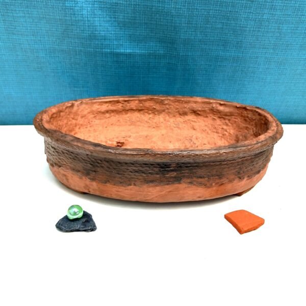 pot Bonsaï ovale couleur terre cuite