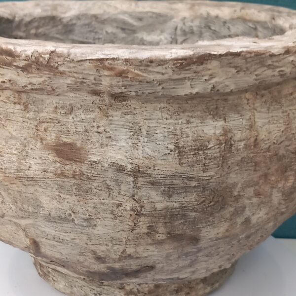 grand pot rond aspect pierre pour le jardin – Image 6