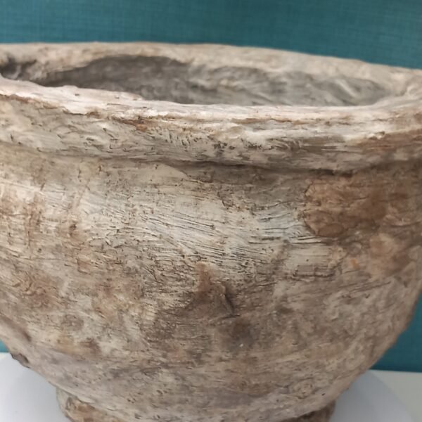 grand pot rond aspect pierre pour le jardin – Image 7