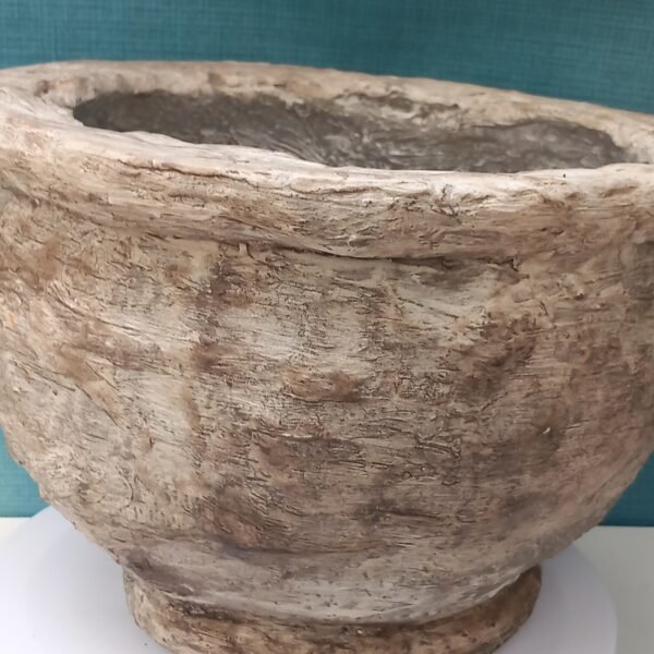 grand pot rond aspect pierre pour le jardin – Image 10