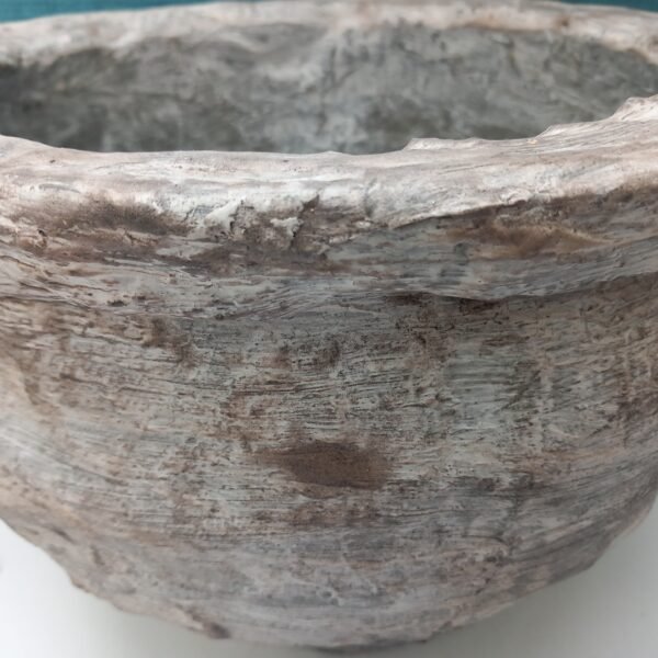 grand pot rond aspect pierre pour le jardin – Image 9