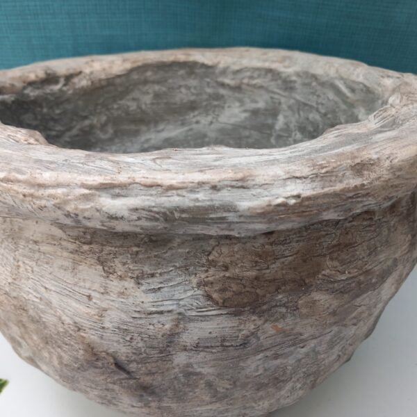 grand pot rond aspect pierre pour le jardin – Image 8