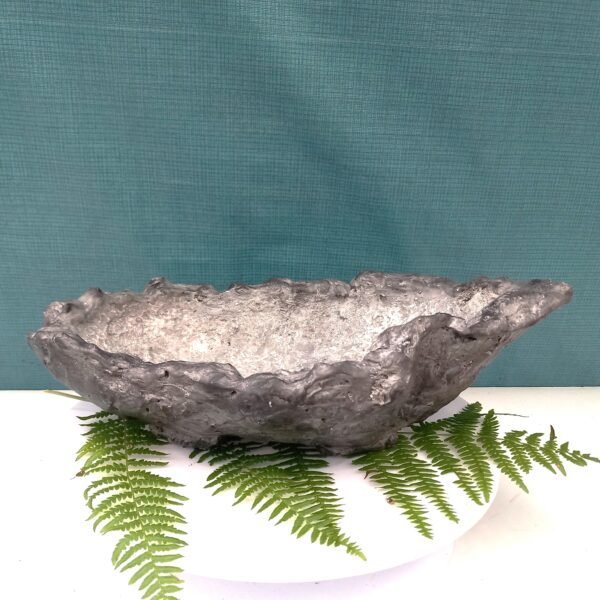 pot Bonsaï ovale aspect pierre grise – Image 2