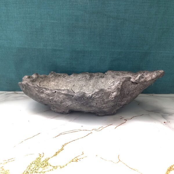 pot Bonsaï ovale aspect pierre grise – Image 4
