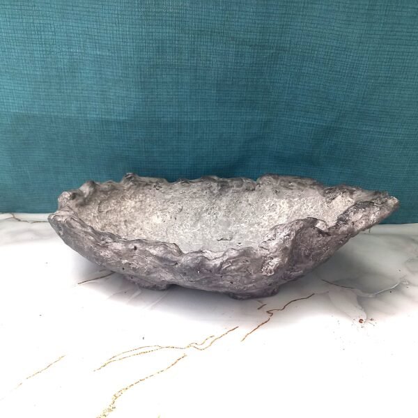 pot Bonsaï ovale aspect pierre grise – Image 5