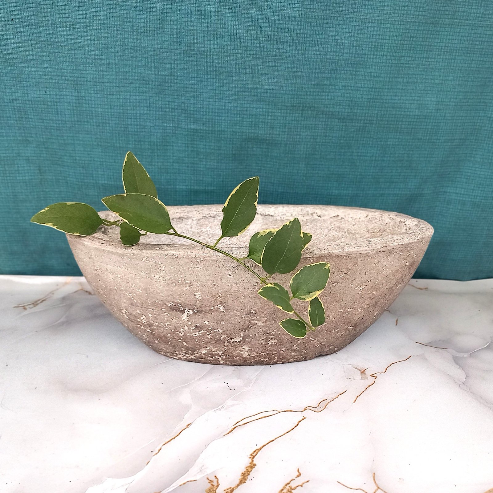 Jardinière ovale couleur pierre – Image 3