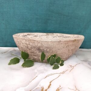 Jardinière  ovale  couleur pierre