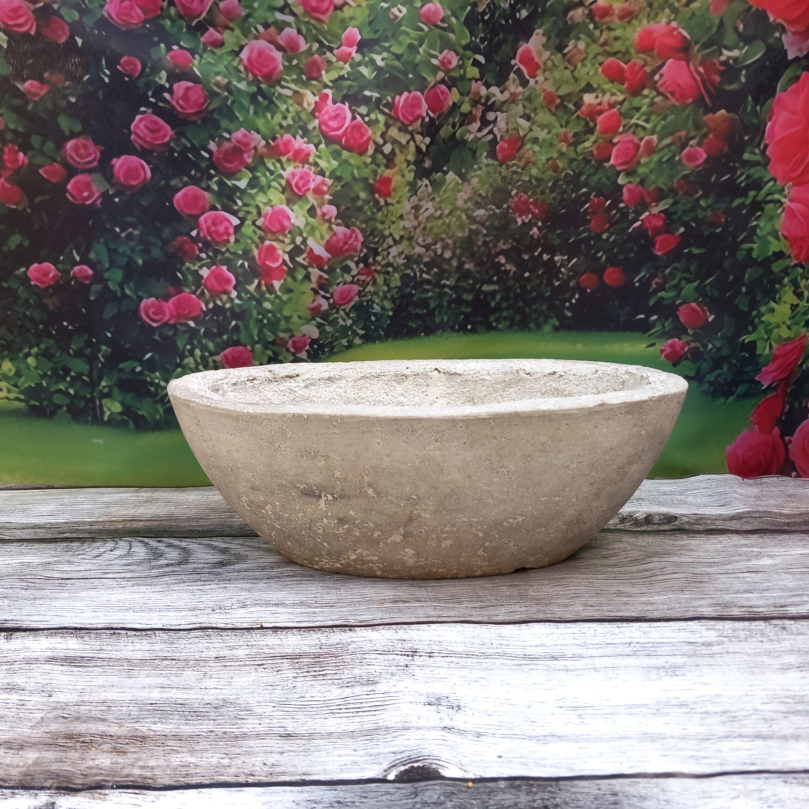 Jardinière ovale couleur pierre – Image 3