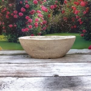 Jardinière  ovale  couleur pierre