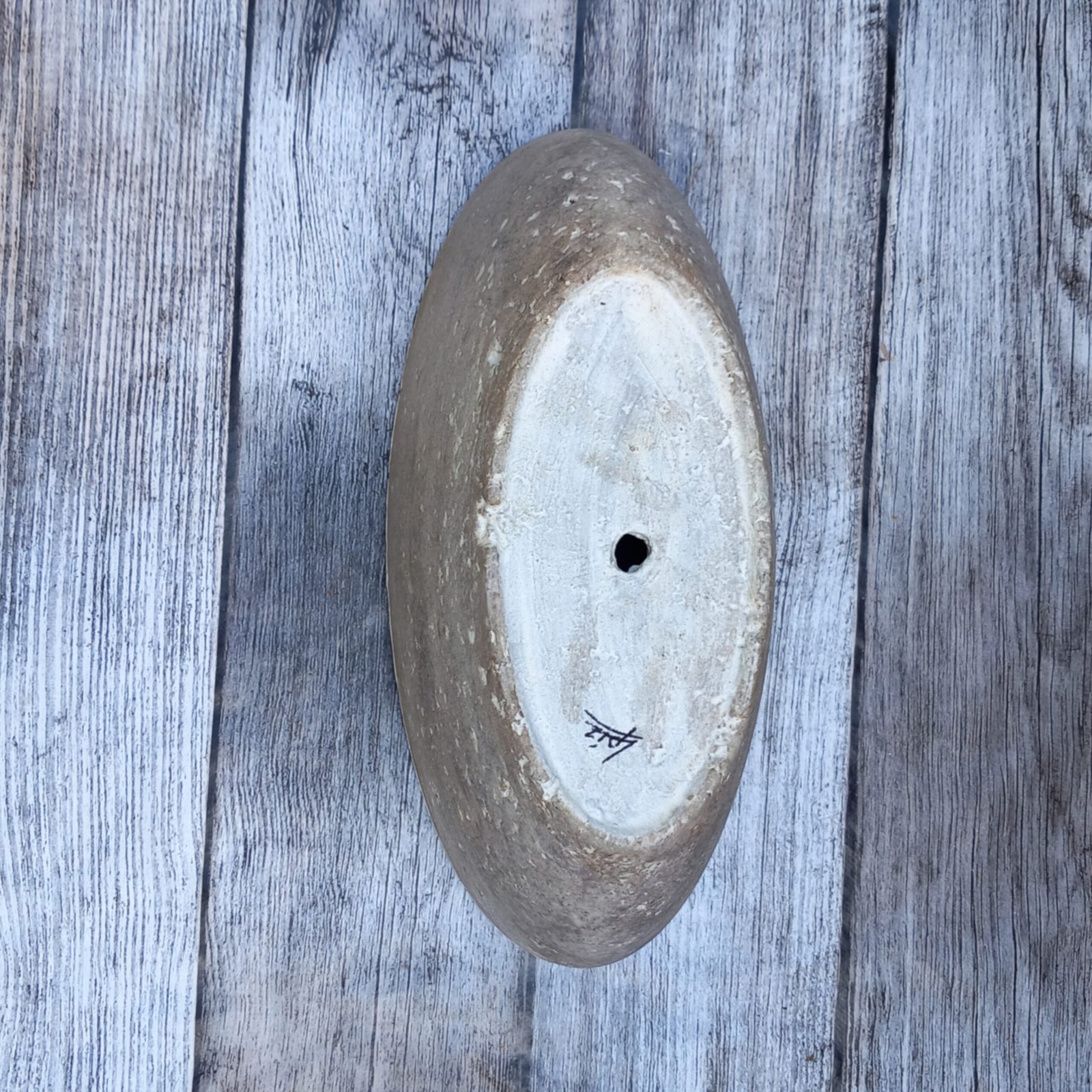 Jardinière ovale couleur pierre – Image 11