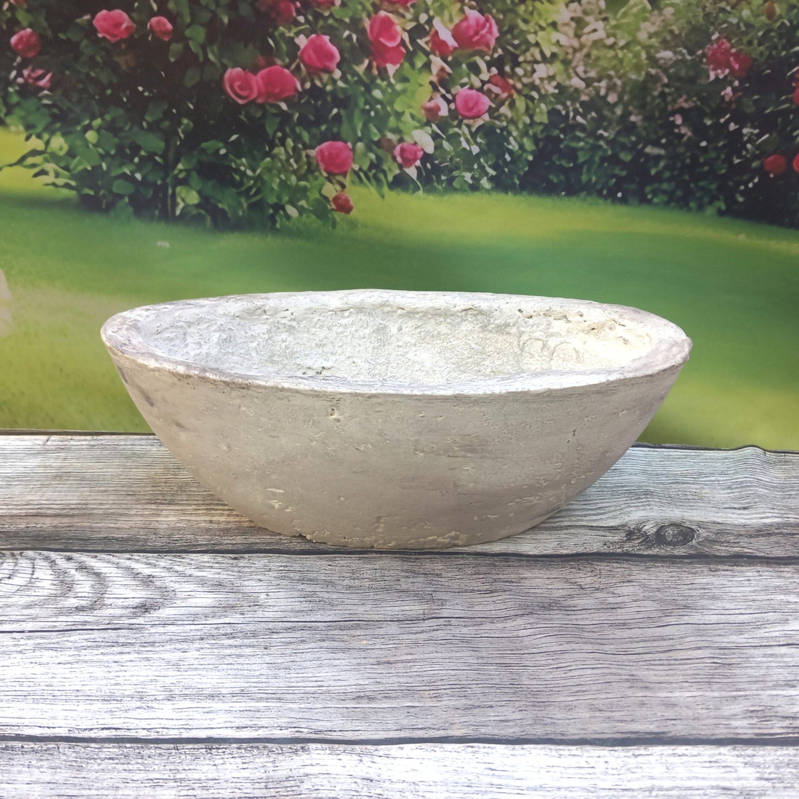 Jardinière ovale couleur pierre – Image 2