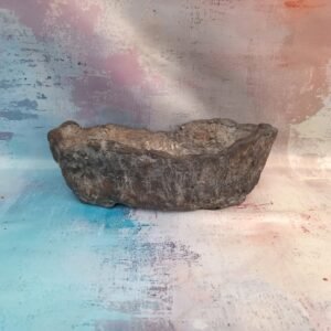 Pot bonsaï allongé 26 cm aspect rocher