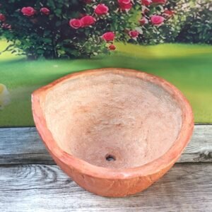 Jardinière  ronde aspect terracotta